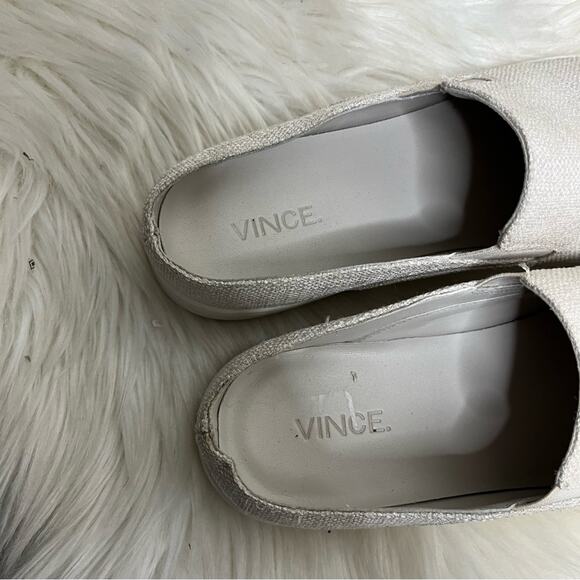 Vince Verrell Light Gray Fabric Slip On Sneakers Size 8.5 - Picture 5 of 8